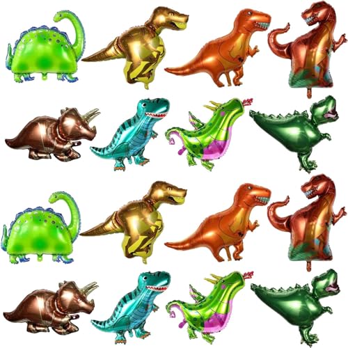 16PCS Dino Luftballon,Folienballon Dinosaurier,Luftballons Dinosaurier,Helium Ballons Dino,Dino Geburtstag Deko,Dino Deko Kindergeburtstag,Dinosaurier Aufblasen für Dinosaurier Party Dekoration Kinder 16PCS Dino Luftballon,Folienballon Dinosaurier,Luftballons Dinosaurier,Helium Ballons Dino,Dino Geburtstag Deko,Dino Deko Kindergeburtstag,Dinosaurier Aufblasen für Dinosaurier Party Dekoration Kinder von Sunshine smile