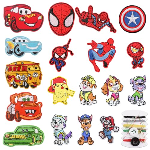 18 Pieces Patches Zum Aufbügeln,Bestickte Aufnäher,Jean Patch Sticker,Aufnähen Bügelbilder Set,Sewing Applique,Flicken zum Aufbügeln,Applikation zum Aufbuegeln,Textilien Bügelflicken für DIY Kleidung 18 Pieces Patches Zum Aufbügeln,Bestickte Aufnäher,Jean Patch Sticker,Aufnähen Bügelbilder Set,Sewing Applique,Flicken zum Aufbügeln,Applikation zum Aufbuegeln,Textilien Bügelflicken für DIY Kleidung von Sunshine smile