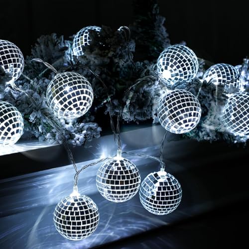 20 LED Discokugel Lichterkette,300cm Disco Ball String Lights,Disco Party Light,Mini Disco Balls Ornaments Tree Decoration Light,Orientalisch Marokkanische Lichterkette von Sunshine smile