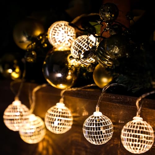 20 LED Discokugel Lichterkette,300cm Disco Ball String Lights,Disco Party Light,Mini Disco Balls Ornaments Tree Decoration Light,Orientalisch Marokkanische Lichterkette 20 LED Discokugel Lichterkette,300cm Disco Ball String Lights,Disco Party Light,Mini Disco Balls Ornaments Tree Decoration Light,Orientalisch Marokkanische Lichterkette von Sunshine smile