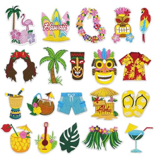 20 Pieces Patches Zum Aufbügeln,Bestickte Aufnäher,Jean Patch Sticker,Aufnähen Bügelbilder Set,Sewing Applique,Flicken zum Aufbügeln,Applikation zum Aufbuegeln,Textilien Bügelflicken für DIY Kleidung von Sunshine smile