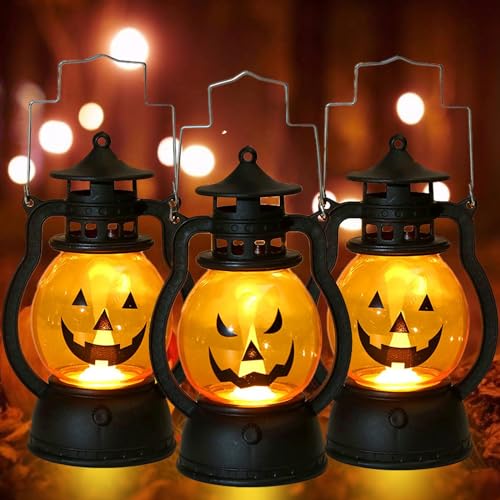3 Stück Halloween Laternen,Halloween Deko Kürbis,Herbstdeko Kürbis mit LED Licht,Tragbare Kürbis Laterne mit Verschiedenen Ausdrücken für Drinnen und Draußen Kleine Laterne Dekorationen 3 Stück Halloween Laternen,Halloween Deko Kürbis,Herbstdeko Kürbis mit LED Licht,Tragbare Kürbis Laterne mit Verschiedenen Ausdrücken für Drinnen und Draußen Kleine Laterne Dekorationen von Sunshine smile