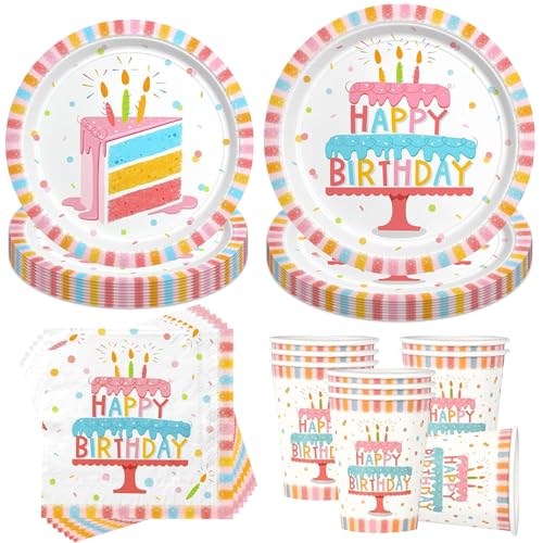 50 Stück Bunte Partygeschirr Set,Partygeschirr Geburtstag,Kindergeburtstag Geschirr Set,Kindergeburtstag Deko,Geburtstag Deko,Mit Teller Becher Servietten,Party Geschirr für 10 Gäste 50 Stück Bunte Partygeschirr Set,Partygeschirr Geburtstag,Kindergeburtstag Geschirr Set,Kindergeburtstag Deko,Geburtstag Deko,Mit Teller Becher Servietten,Party Geschirr für 10 Gäste von Sunshine smile