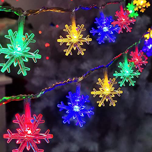 6 Meter 40LED Weihnachten Schneeflocke Lichterketten,Weihnachten Lichterkette,LED Lichterketten Batteriebetriebene,Wasserdicht Außen Innen Lichterketten für Zimmer Weihnachten Garten Beleuchtung 6 Meter 40LED Weihnachten Schneeflocke Lichterketten,Weihnachten Lichterkette,LED Lichterketten Batteriebetriebene,Wasserdicht Außen Innen Lichterketten für Zimmer Weihnachten Garten Beleuchtung von Sunshine smile