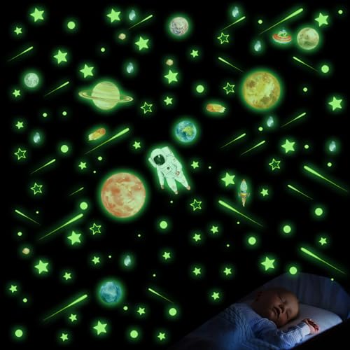 849 Stück Leuchtsterne Kinderzimmer Astronaut Planeten Leuchtsterne Selbstklebend Sternenhimmel Wandaufkleber Leuchtsticker Fluoreszierende Sterne Leuchtaufkleber Wandsticker Für Jungen Mädchen 849 Stück Leuchtsterne Kinderzimmer Astronaut Planeten Leuchtsterne Selbstklebend Sternenhimmel Wandaufkleber Leuchtsticker Fluoreszierende Sterne Leuchtaufkleber Wandsticker Für Jungen Mädchen von Sunshine smile
