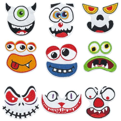 9 Pieces Patches Zum Aufbügeln,Bestickte Aufnäher,Jean Patch Sticker,Aufnähen Bügelbilder Set,Sewing Applique,Flicken zum Aufbügeln,Applikation zum Aufbuegeln,Textilien Bügelflicken für DIY Kleidung von Sunshine smile