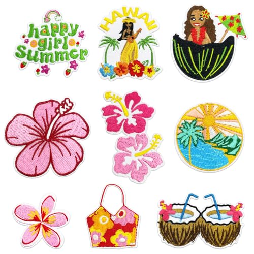 9 Pieces Patches Zum Aufbügeln,Bestickte Aufnäher,Jean Patch Sticker,Aufnähen Bügelbilder Set,Sewing Applique,Flicken zum Aufbügeln,Applikation zum Aufbuegeln,Textilien Bügelflicken für DIY Kleidung von Sunshine smile