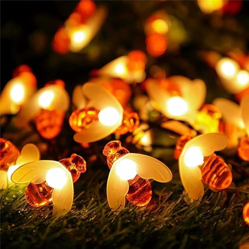 Biene Lichterkette,3M 20LED Lichterkette Bienen batterie,LED Lichterkette für Außen Bienen,Bienen Lichterkette Strom,Lichterkette Bienen Deko für Garten,Blume,Terrasse,Weihnachten,Hochzeiten,Partys Biene Lichterkette,3M 20LED Lichterkette Bienen batterie,LED Lichterkette für Außen Bienen,Bienen Lichterkette Strom,Lichterkette Bienen Deko für Garten,Blume,Terrasse,Weihnachten,Hochzeiten,Partys von Sunshine smile