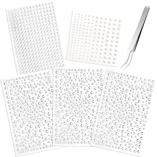 Glitzersteine Selbstklebend,1728 Stück,Strass Aufkleber,Selbstklebende Halbperlen,Glitzer Steine Aufkleben mit Pinzette,Schmucksteine Aufkleber für DIY, Gesicht, Nägel Deko, 3/4/5/6mm Glitzersteine Selbstklebend,1728 Stück,Strass Aufkleber,Selbstklebende Halbperlen,Glitzer Steine Aufkleben mit Pinzette,Schmucksteine Aufkleber für DIY, Gesicht, Nägel Deko, 3/4/5/6mm von Sunshine smile