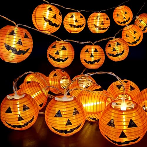 Halloween Lichterkette Kürbis,3 M 20 LED Orange Kürbis Lampion Lichterkette,Halloween Deko Lichterkette,Jack-O-Lantern Lichter,Halloween Kürbis Lichterketten Batterie Außen,Halloween Deko Garten Halloween Lichterkette Kürbis,3 M 20 LED Orange Kürbis Lampion Lichterkette,Halloween Deko Lichterkette,Jack-O-Lantern Lichter,Halloween Kürbis Lichterketten Batterie Außen,Halloween Deko Garten von Sunshine smile