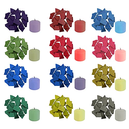 Kerzenwachs Farbe,12 Farben Kerzenfarbe,Farben Kerze Wachs,5g/Farbe DIY Wachsfarben Kerzenherstellung,Wachsfarben für Kerzen,Soja-Kerzenwachs zum Färben von Kerzen,Kerzen-Flocken,insgesamt 60g Kerzenwachs Farbe,12 Farben Kerzenfarbe,Farben Kerze Wachs,5g/Farbe DIY Wachsfarben Kerzenherstellung,Wachsfarben für Kerzen,Soja-Kerzenwachs zum Färben von Kerzen,Kerzen-Flocken,insgesamt 60g von Sunshine smile