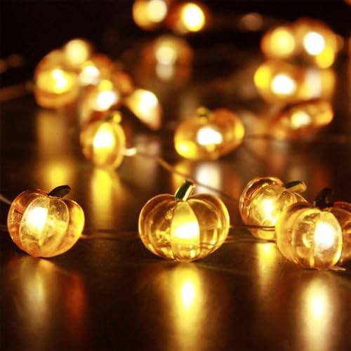 Kürbis Lichterkette Batterie, 2M 20 Leds Mini Lichterkette Innen Halloween Deko, Halloween Lichterkette Batterie, Kürbis Lichterkette für Halloween, Party, Innen, Tür, Kinderzimmer, Haus Kürbis Lichterkette Batterie, 2M 20 Leds Mini Lichterkette Innen Halloween Deko, Halloween Lichterkette Batterie, Kürbis Lichterkette für Halloween, Party, Innen, Tür, Kinderzimmer, Haus von Sunshine smile