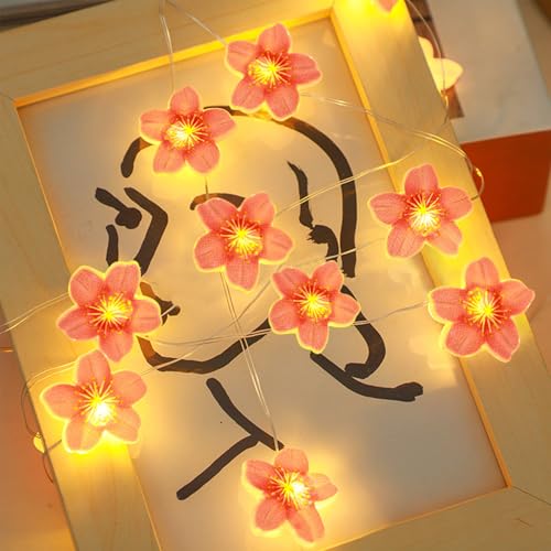 LED Lichterkette Kirschblüten Deko,2M 20LED Lichterkette Blumen Girlande,Kirschblüten Lichterkette Wand,Lichterkette Kirschblüten Strom,Lichterkette Blumen Batterie LED Lichterkette Kirschblüten Deko,2M 20LED Lichterkette Blumen Girlande,Kirschblüten Lichterkette Wand,Lichterkette Kirschblüten Strom,Lichterkette Blumen Batterie von Sunshine smile