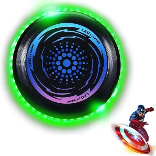 Leuchtende Frisbee Scheibe,Leuchtende Ultimate Frisbee led,Fliegender Ring,leichtes Frisbee LED,Flying Disc,Kindergeburtstag Frisbee Geschenk,Leuchtende Flugscheibe für Kinder Erwachsene Rasenstrand Leuchtende Frisbee Scheibe,Leuchtende Ultimate Frisbee led,Fliegender Ring,leichtes Frisbee LED,Flying Disc,Kindergeburtstag Frisbee Geschenk,Leuchtende Flugscheibe für Kinder Erwachsene Rasenstrand von Sunshine smile