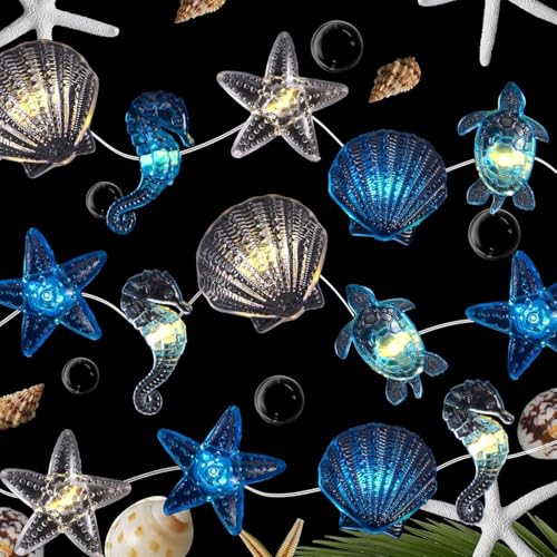 Lichterkette Meerestiere,3M 30LED Lichterkette Kinderzimmer Meerestiere,Lichterkette Maritim,Lichterkette Kinderzimmer,Meerestiere Lichterkette,Lichterkette Lnnen,Lichterkette Fenster Innen von Sunshine smile
