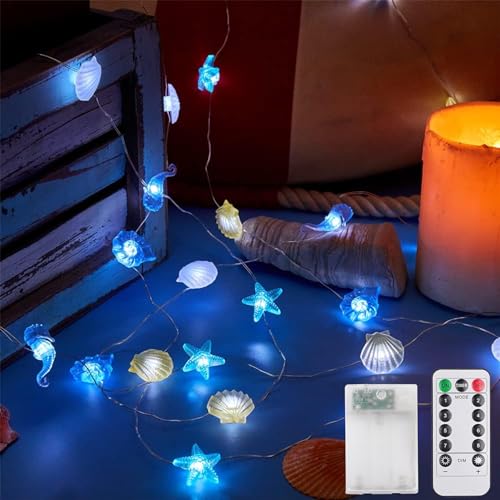 Lichterkette Meerestiere,3M 30LED Lichterkette Kinderzimmer Meerestiere,Lichterkette Maritim,Lichterkette Kinderzimmer,Meerestiere Lichterkette,Lichterkette Lnnen,Lichterkette mit Timer von Sunshine smile