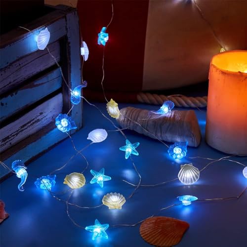 Lichterkette Meerestiere,3M 30LED Lichterkette Kinderzimmer Meerestiere,Lichterkette Maritim,Lichterkette Kinderzimmer,Meerestiere Lichterkette,Lichterkette Lnnen,Lichterkette Fenster Innen von Sunshine smile