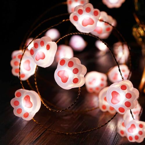 Pfoten Lichterkette,2M 20LED Katze Lichterkette,LED Lichterkette mit Batterie Katze,Lichterkette mit Pfoten,Lichterketten für Außen,Lichterkette Innen Katze,Lichterketten Vorhang,Lichterketten Mini Pfoten Lichterkette,2M 20LED Katze Lichterkette,LED Lichterkette mit Batterie Katze,Lichterkette mit Pfoten,Lichterketten für Außen,Lichterkette Innen Katze,Lichterketten Vorhang,Lichterketten Mini von Sunshine smile