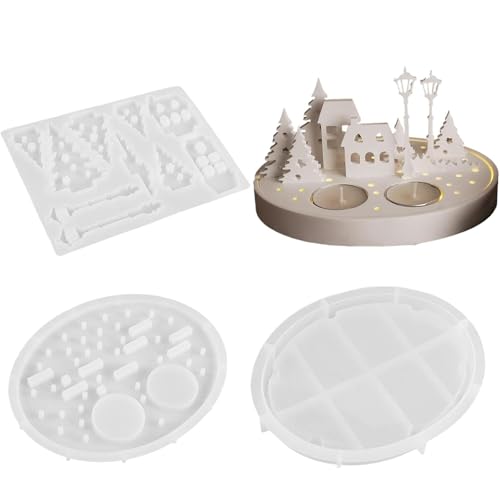 Silikonformen Gießformen Häuser,3 Stück Silikonformen Gießformen Weihnachten,Silikonform Haus,Silikonform Häuschen Silikon Kerzenhalter,Gussformen für Gips Epoxidharz Formen Tannenbaum DIY Silikonformen Gießformen Häuser,3 Stück Silikonformen Gießformen Weihnachten,Silikonform Haus,Silikonform Häuschen Silikon Kerzenhalter,Gussformen für Gips Epoxidharz Formen Tannenbaum DIY von Sunshine smile