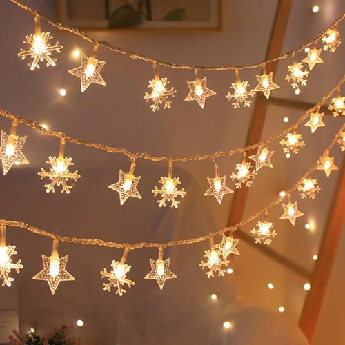 Sunshine smile 6m 40 LED Lichterkette Schneeflocken Außen,Lichtervorhang Weihnachten Fenster,LED Weihnachten Stern Lichterkette,Lichterkette Innen Weihnachten,Lichterkette Außen Schneeflocke Sunshine smile 6m 40 LED Lichterkette Schneeflocken Außen,Lichtervorhang Weihnachten Fenster,LED Weihnachten Stern Lichterkette,Lichterkette Innen Weihnachten,Lichterkette Außen Schneeflocke von Sunshine smile