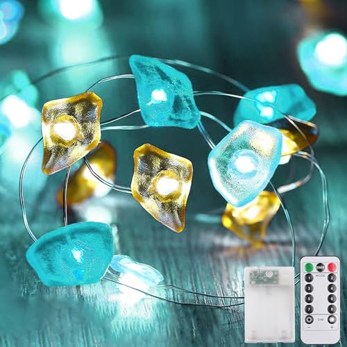 Sunshine smile Lichterkette Meerestiere,3M 30LED Lichterkette Steine,Lichterkette Kinderzimmer,Meerestiere Lichterkette,Lichterkette Lnnen,Lichterkette mit Timer von Sunshine smile