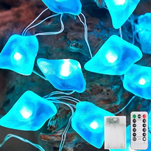 Sunshine smile Lichterkette Meerestiere,3M 30LED Lichterkette Steine,Lichterkette Kinderzimmer,Meerestiere Lichterkette,Lichterkette Lnnen,Lichterkette mit Timer von Sunshine smile