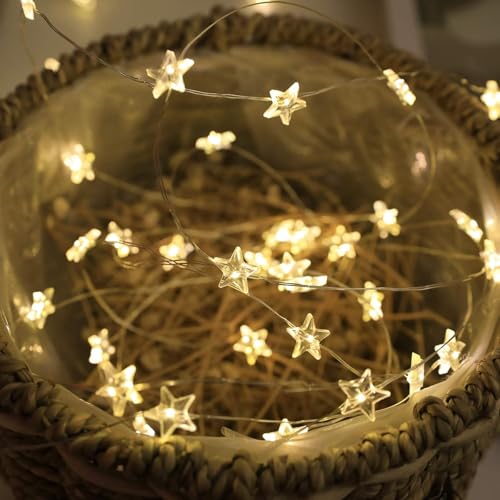 Sunshine smile Stern Lichterkette,2M 20LED Lichterkette Stern Strom,Lichterkette Kinderzimmer Batterie,LED Dekolicherkette für Innenbeleuchtung im Freien,Schlafzimmer,Hochzeit,Geburtstag Sunshine smile Stern Lichterkette,2M 20LED Lichterkette Stern Strom,Lichterkette Kinderzimmer Batterie,LED Dekolicherkette für Innenbeleuchtung im Freien,Schlafzimmer,Hochzeit,Geburtstag von Sunshine smile