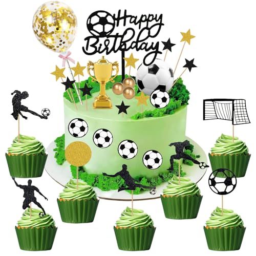 29 Stück Fußball Kuchen Deko,Tortendeko Fussball,Fussball Cupcake Topper,Tortendeko Geburtstagstorte Topper,Deko Set für Geburtstag Junge Mädchen 29 Stück Fußball Kuchen Deko,Tortendeko Fussball,Fussball Cupcake Topper,Tortendeko Geburtstagstorte Topper,Deko Set für Geburtstag Junge Mädchen von Sunshine smile