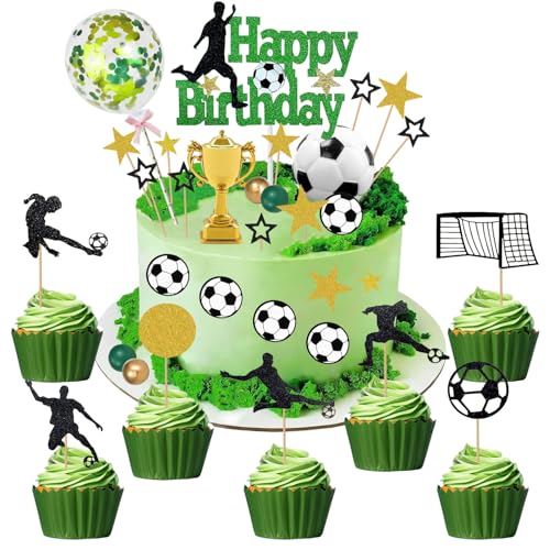 32 Stück Fußball Kuchen Deko,Tortendeko Fussball,Fussball Cupcake Topper,Tortendeko Geburtstagstorte Topper,Deko Set für Geburtstag Junge Mädchen 32 Stück Fußball Kuchen Deko,Tortendeko Fussball,Fussball Cupcake Topper,Tortendeko Geburtstagstorte Topper,Deko Set für Geburtstag Junge Mädchen von Sunshine smile