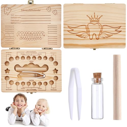 Zahnbox Holz Milchzähne Box,Zahnbox Zahndose für Milchzahndose Aus Holz,Jungen Souvenir Box,Aufbewahrungsbox für Baby-Zähne,Milchzahndose Junge Milchzahnbox Junge für Mädchen und Jungen Zahnbox Holz Milchzähne Box,Zahnbox Zahndose für Milchzahndose Aus Holz,Jungen Souvenir Box,Aufbewahrungsbox für Baby-Zähne,Milchzahndose Junge Milchzahnbox Junge für Mädchen und Jungen von Sunshine smile