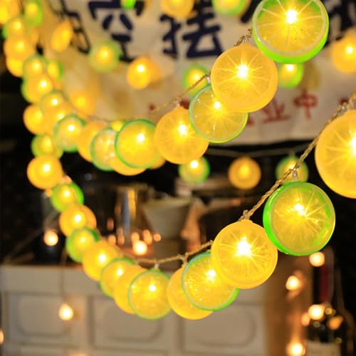 Zitronen Lichterkette,3M 20LED Zitronenlicht,Limetten + Zitronen Mischen Lichterketten,Künstliche Zitronenscheibe Lichterkette,Batteriebetrieben für Karneval,Halloween,Außen & Innen,Deko Wohnzimmer Zitronen Lichterkette,3M 20LED Zitronenlicht,Limetten + Zitronen Mischen Lichterketten,Künstliche Zitronenscheibe Lichterkette,Batteriebetrieben für Karneval,Halloween,Außen & Innen,Deko Wohnzimmer von Sunshine smile