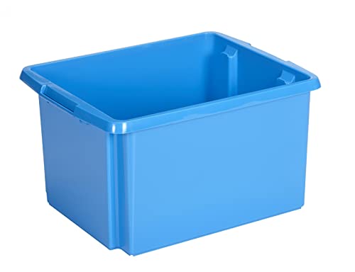 SUNWARE 6 Stück Nesta-Line Box (ohne Deckel) - 32 Liter - 46 x 36 x 25 cm - blau von Sunware