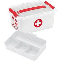 sunware the q-line Erste-Hilfe-Box 6,0 l weiß/rot 30,0 x 20,0 x 14,5 cm von Sunware