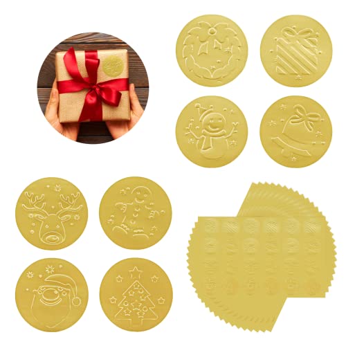 480 Stück Aufkleber Weihnachten Etiketten,Frohe Weihnachten Geschenkaufkleber Runde Goldfolie Siegeletikett Selbstklebend Für Danke Karte Geschenkbox Paket Umschlag Süßigkeiten-Keks Tüten Deko 480 Stück Aufkleber Weihnachten Etiketten,Frohe Weihnachten Geschenkaufkleber Runde Goldfolie Siegeletikett Selbstklebend Für Danke Karte Geschenkbox Paket Umschlag Süßigkeiten-Keks Tüten Deko von Sunwuun