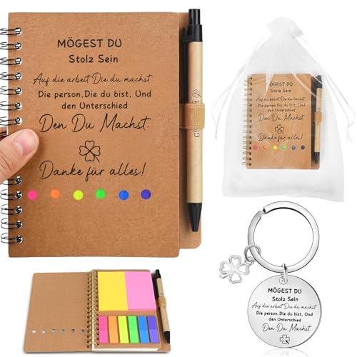 Sunwuun Abschiedsgeschenk Kollegen,Abschiedsgeschenk Kollegen Jobwechsel,Abschiedsgeschenkset Notizbuch Glücksstift Schlüsselanhänger,Danke Geschenk,Abschiedsgeschenke für Kollegen Sunwuun Abschiedsgeschenk Kollegen,Abschiedsgeschenk Kollegen Jobwechsel,Abschiedsgeschenkset Notizbuch Glücksstift Schlüsselanhänger,Danke Geschenk,Abschiedsgeschenke für Kollegen von Sunwuun