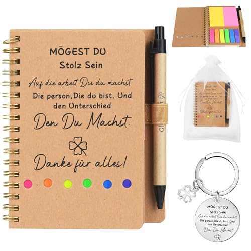 Sunwuun Abschiedsgeschenk Kollegen,Abschiedsgeschenk Kollegen Jobwechsel,Abschiedsgeschenkset Notizbuch Glücksstift Schlüsselanhänger,Danke Geschenk,Abschiedsgeschenke für Kollegen Sunwuun Abschiedsgeschenk Kollegen,Abschiedsgeschenk Kollegen Jobwechsel,Abschiedsgeschenkset Notizbuch Glücksstift Schlüsselanhänger,Danke Geschenk,Abschiedsgeschenke für Kollegen von Sunwuun