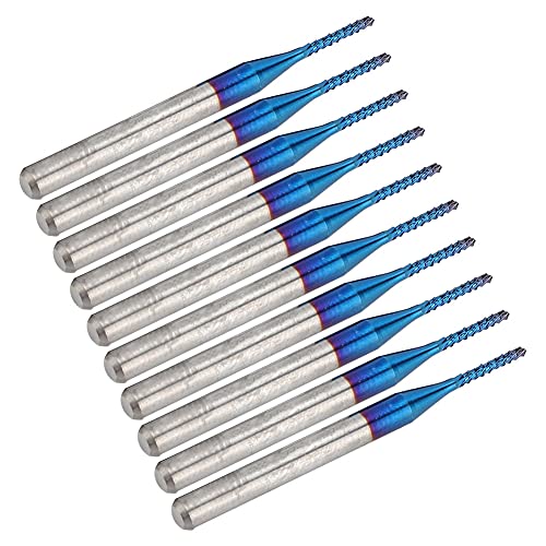 Sunydog 10pcs Carbid Mais Endmühle Gravur CNC -PCB -Maschinen Prämienqualität, Langlebig (1,3 mm) von Sunydog
