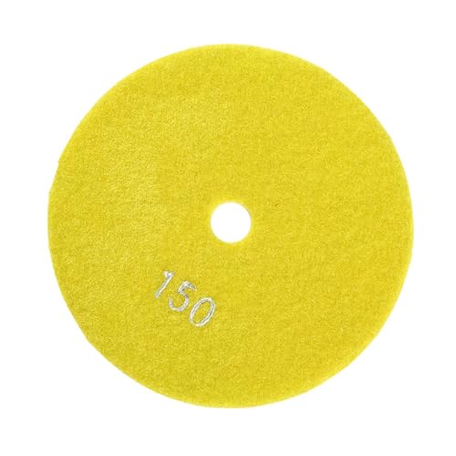 Sunydog Diamant-Harz-Poliers Ch Eiben mit Starker Schleif Kraft und Glätte, 125mm Nass-Diamant-Polier Pads für Granit Beton Marmor (150) von Sunydog