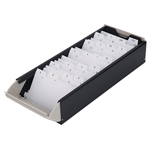 Sunydog Karteikartenhalter 800 Visitenkarten High Transparent Card File Organizer Office (Schwarz) von Sunydog