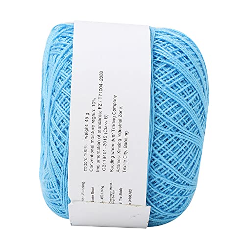 Sunydog Spitzen -Baumwollgarn Weiche Dünne Linie Sommernähte Handwerk (6611 Sky Blue) von Sunydog