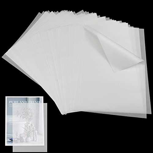 100 Stück Transparentpapier 17g/m², Suofuolef A4 210X 297mm Pauspapier für Skizzieren, Pausieren, Verpacken, Zeichnen von Suofuolef
