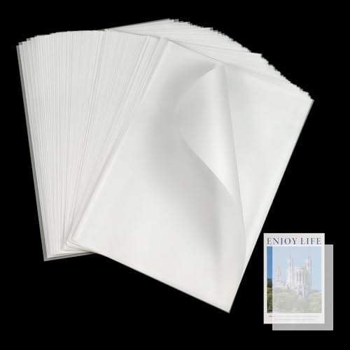 100 Stück Transparentpapier 50g/m², Suofuolef A4 210X 297mm Pauspapier für Skizzieren, Pausieren, Verpacken, Zeichnen von Suofuolef
