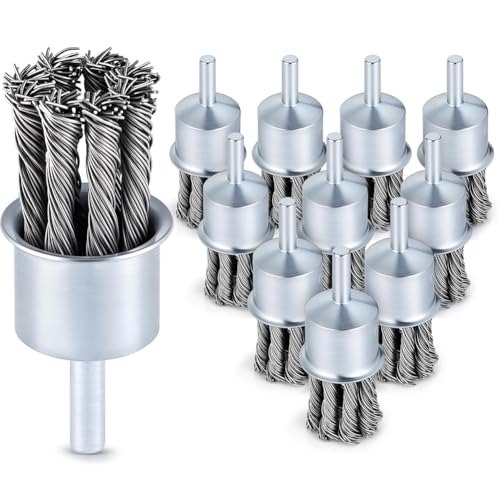 Suoumwa 10 Packung 1 Knoten Drahtbinsel Drehdrahtrad für Bohrer und Madeschleife 1/4 Bohrmäckchenbefestigung Suoumwa 10 Packung 1 Knoten Drahtbinsel Drehdrahtrad für Bohrer und Madeschleife 1/4 Bohrmäckchenbefestigung von Suoumwa