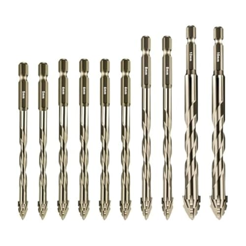 Suoumwa 10 Stück Neue Vierschneidige Sägezahn-Exzenterbohrer, Größe 5/6/8/10/12 mm, für, Marmor, Metall, Glas, Keramik, Wandfliesen B Suoumwa 10 Stück Neue Vierschneidige Sägezahn-Exzenterbohrer, Größe 5/6/8/10/12 mm, für, Marmor, Metall, Glas, Keramik, Wandfliesen B von Suoumwa