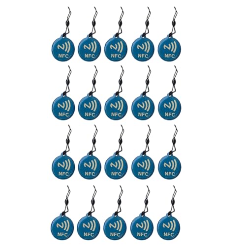 Suoumwa 20er NFC-Tags Aufkleber Ntag213 13,56 MHz Smart Card für Alle NFC-Fähigen Handys Smart Business Card NFC 31,5x28mm B von Suoumwa