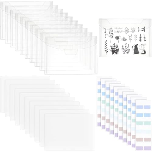 Suoumwa 7x5 Clear -Sterbchen -Aufbewahrungstaschen mit Panels, 20 -Pcs -Briefmarken Organizer für DIY -Scrapbooking -Anforderungen Suoumwa 7x5 Clear -Sterbchen -Aufbewahrungstaschen mit Panels, 20 -Pcs -Briefmarken Organizer für DIY -Scrapbooking -Anforderungen von Suoumwa