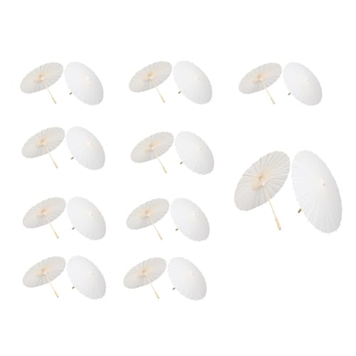 Suoumwa Brautparty 20 PCs Weiße Papierschirme 19,7 DIY Oiled Paper Parasole für Hochzeitsfotografie Requisite Suoumwa Brautparty 20 PCs Weiße Papierschirme 19,7 DIY Oiled Paper Parasole für Hochzeitsfotografie Requisite von Suoumwa