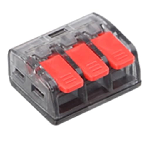 Suoumwa CMK63 Hebeldraht Schnelle Anschlüsse 0,08-4 mm 32A Anschluss Block Klemme Elektrische Kabel-Heim-Sortiment 1 in 2 Out Suoumwa CMK63 Hebeldraht Schnelle Anschlüsse 0,08-4 mm 32A Anschluss Block Klemme Elektrische Kabel-Heim-Sortiment 1 in 2 Out von Suoumwa