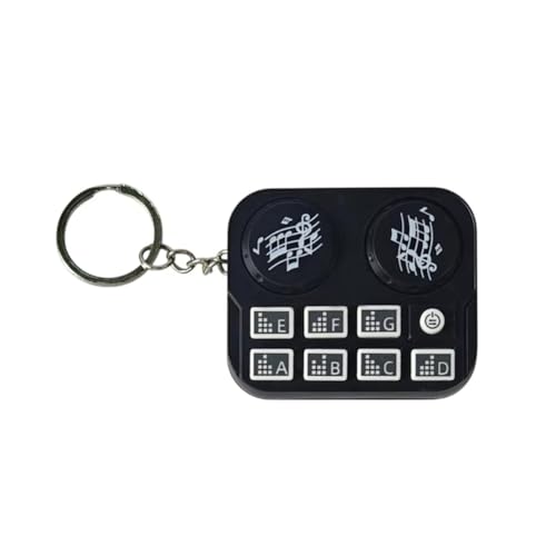Suoumwa Mini DJ Maschinenschlüsselketten Musikinstrument Soundknopf Spielzeug Anhänger Keyring Geschenk von Suoumwa
