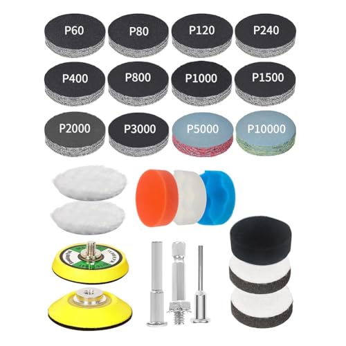 Suoumwa Nasse Trockenen Polsterpolster Nasse Trockenschleifscheiben -Scheinwerferrestauration Kit Suoumwa Nasse Trockenen Polsterpolster Nasse Trockenschleifscheiben -Scheinwerferrestauration Kit von Suoumwa